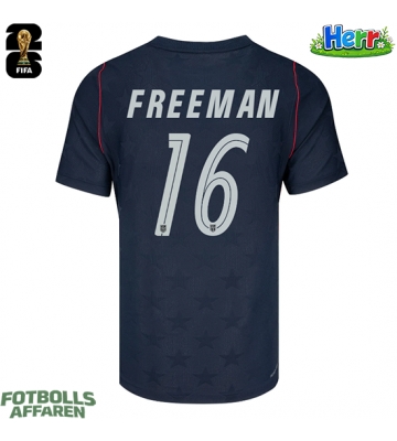 Förenta stater Alex Freeman #16 Bortatröja VM 2026 Kortärmad